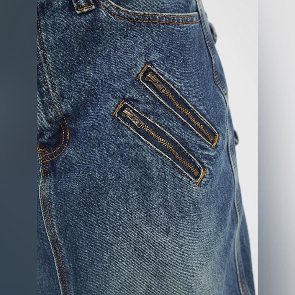 GUESS Originals Cargo Denim Skirt Size 27 Sold Out - Picture 11 of 13